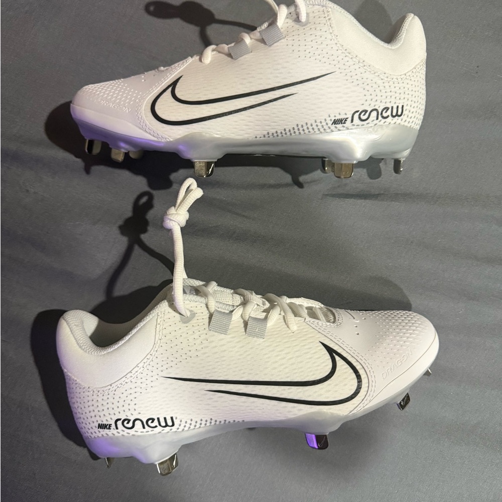 Nike Renew White and Black Soccer Cleats